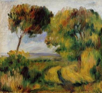 Pierre Auguste Renoir : Breton Landscape, Trees and Moor